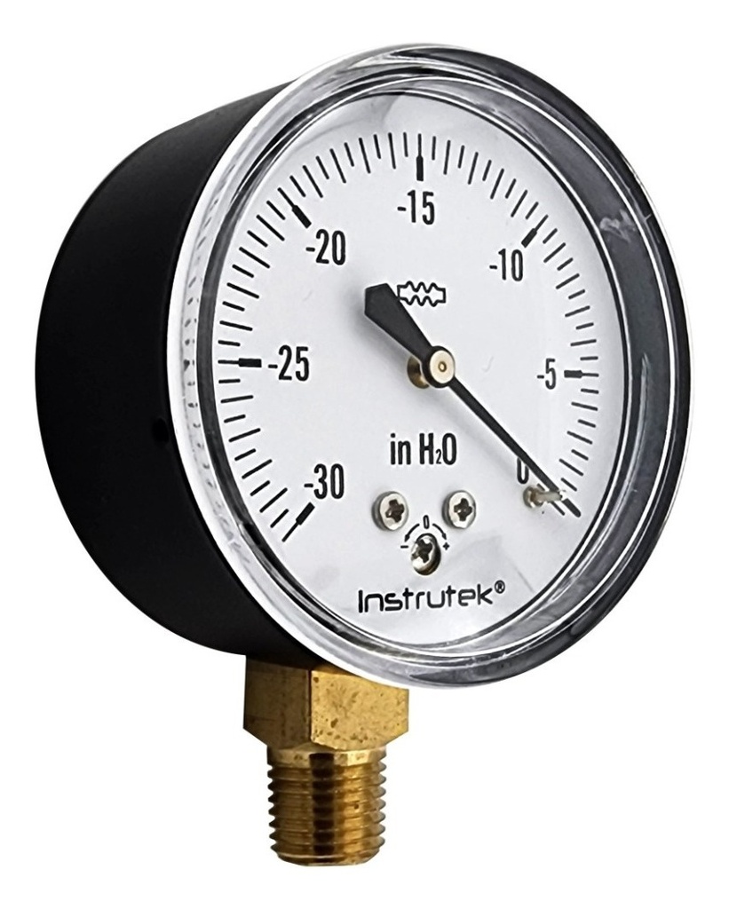 Manometro Vuoto 2'' Quadrante - Vacuometro 1/4 NPT Per Compressori - Foto 2